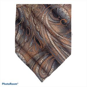 Benedetto Geometric Patterned 100% Silk Neck Tie